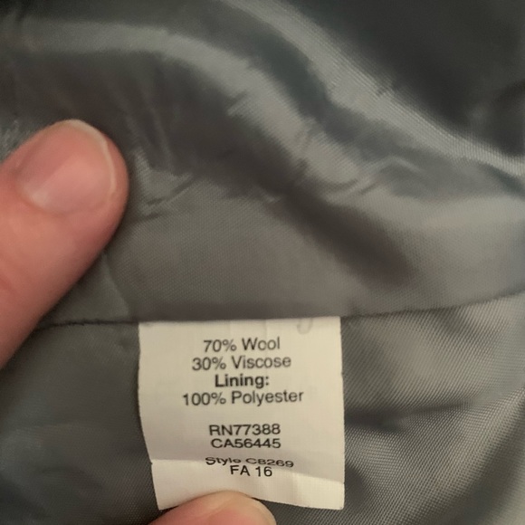 J. Crew Grey Wool Zipper Detail Pencil Skirt - Picture 3 of 9